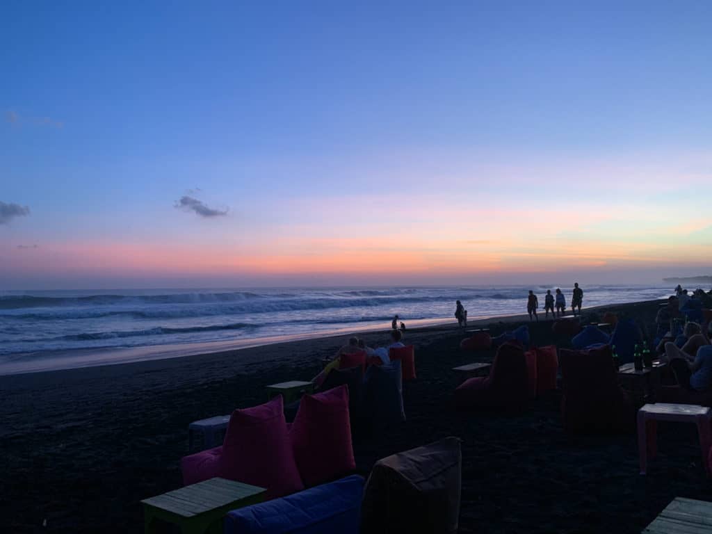 Canggu Sunset from a beach club Bali