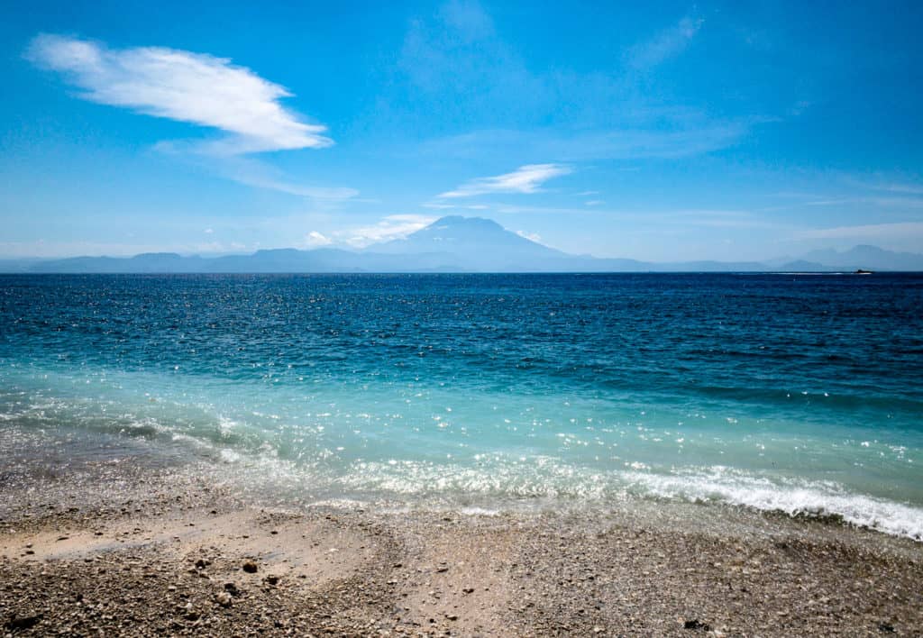 Mt Agung from Gili Air