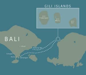 Gili Island Map
